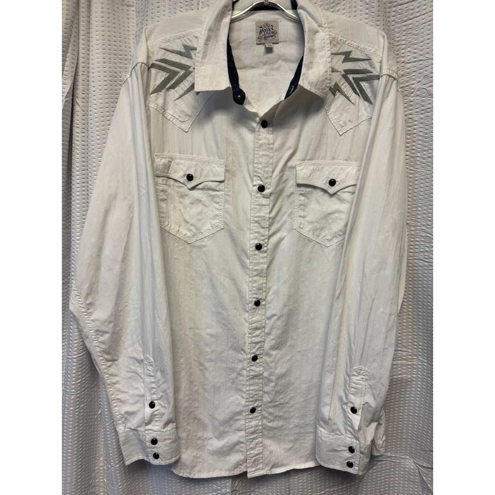 Moonshine Spirit Men's Relic Aztec Embroidered Long Sleeve SZ XL‎ 100% Cotton